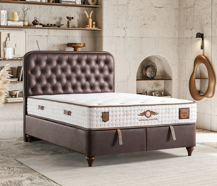 K- Woollen Master Base & Headboard