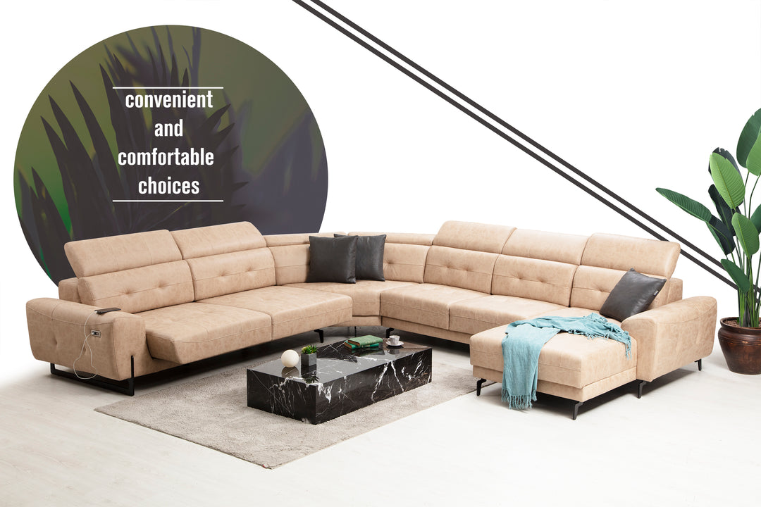 S- Lora U Corner Sofa