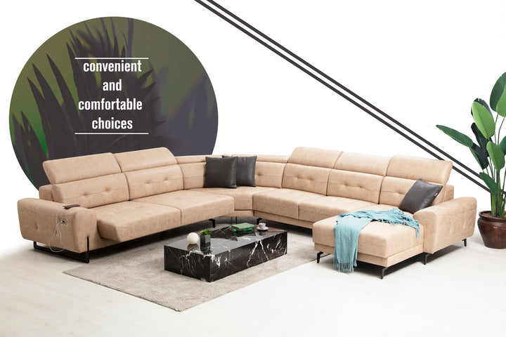 S- Lora U Corner Sofa