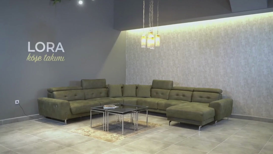 S- Lora U Corner Sofa