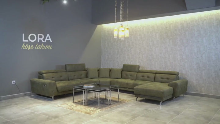 S- Lora U Corner Sofa