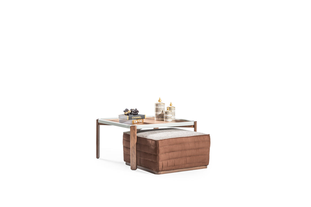 B- Bentley Coffee Table & Puff