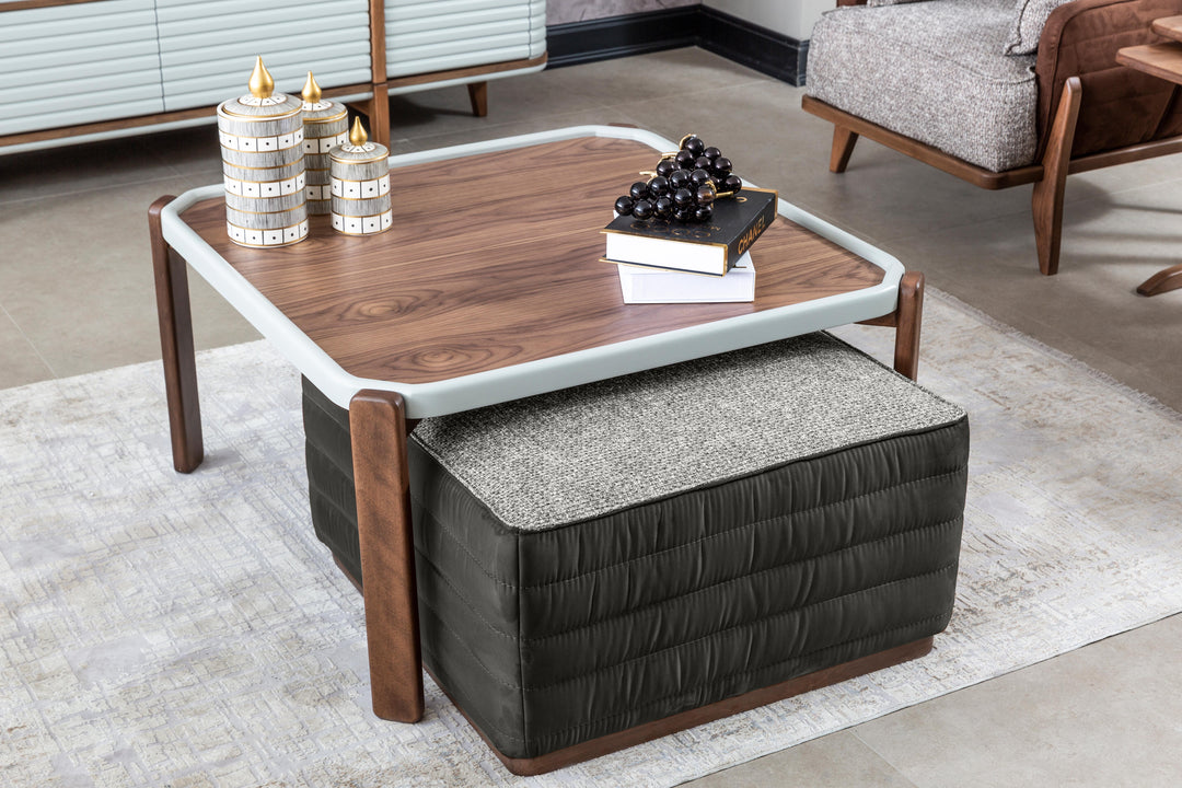 B- Bentley Coffee Table & Puff