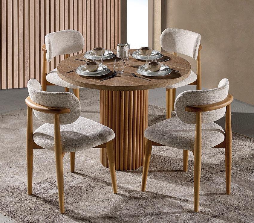 C-Bohem Dining Table and Chairs x6