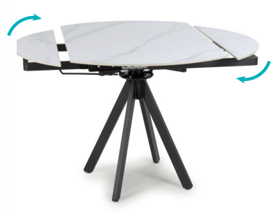 Sh- Rotana Extending Round 1.2m Dining Set