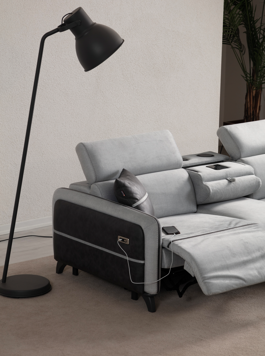 S- Delhi Recliner 3 Seater Sofa