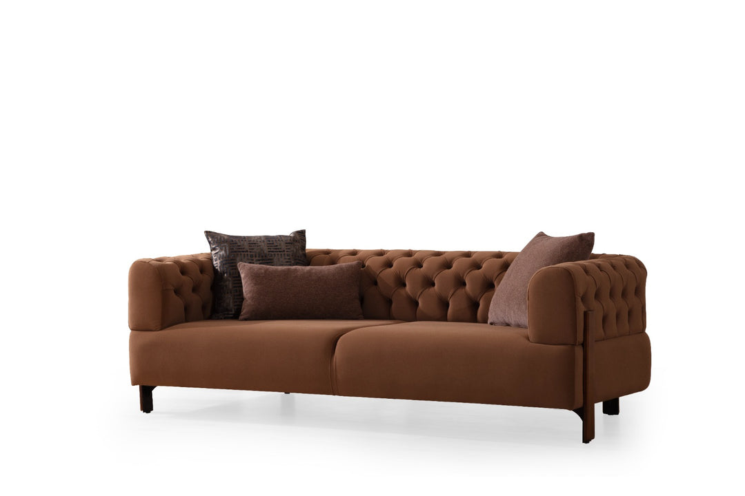 B-Cratos Wood 4 Seater  Sofa