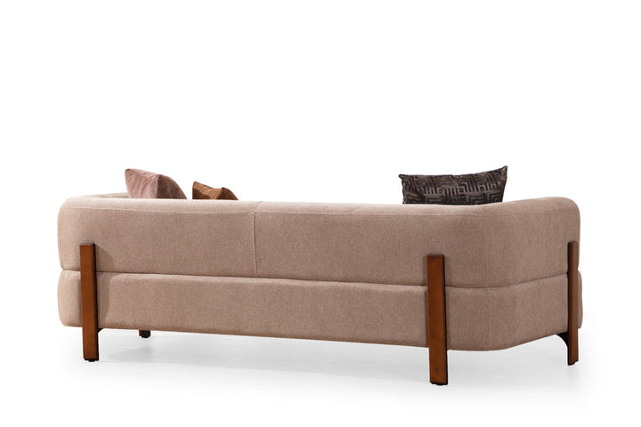 B-Cratos Wood 4 Seater  Sofa