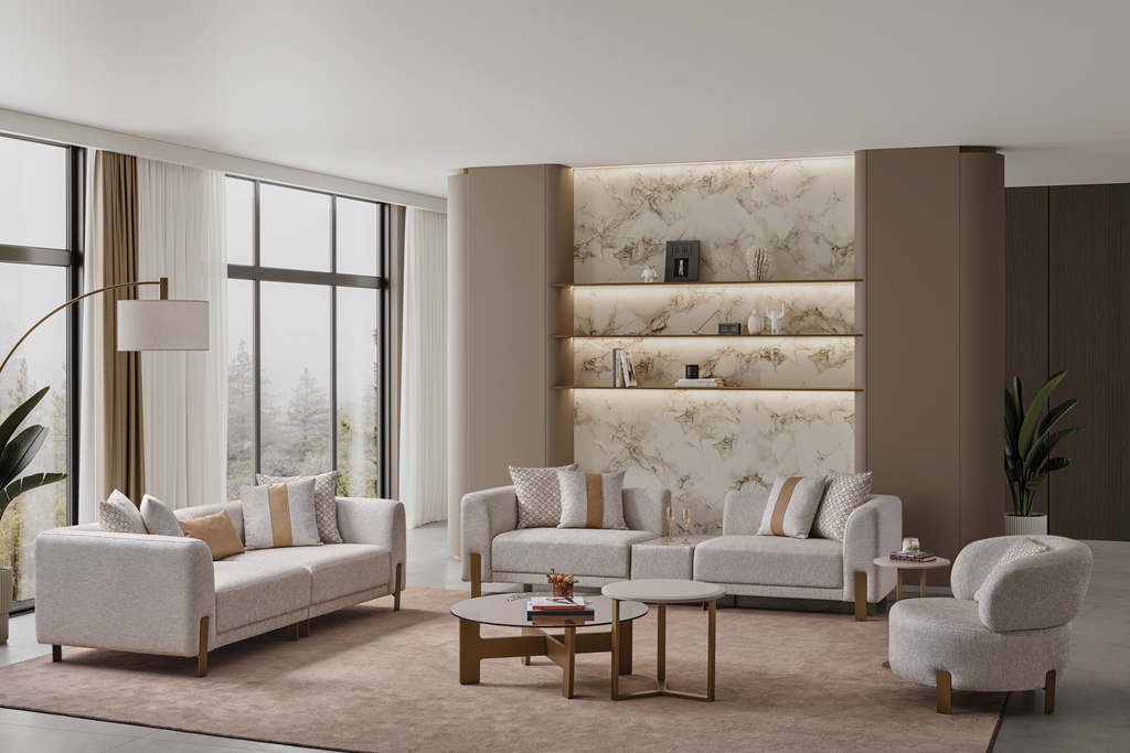 O- Hermes Coffee Table & Side Table