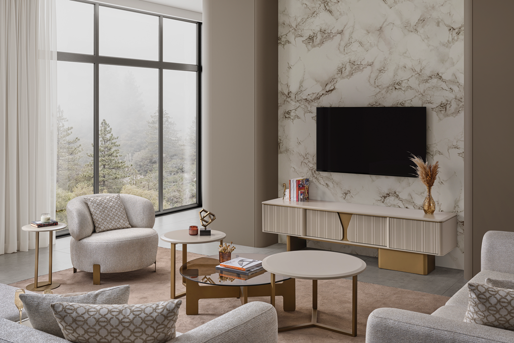 O- Hermes Coffee Table & Side Table