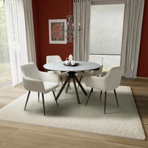 Sh- Rotana Extending Round 1.2m Dining Set