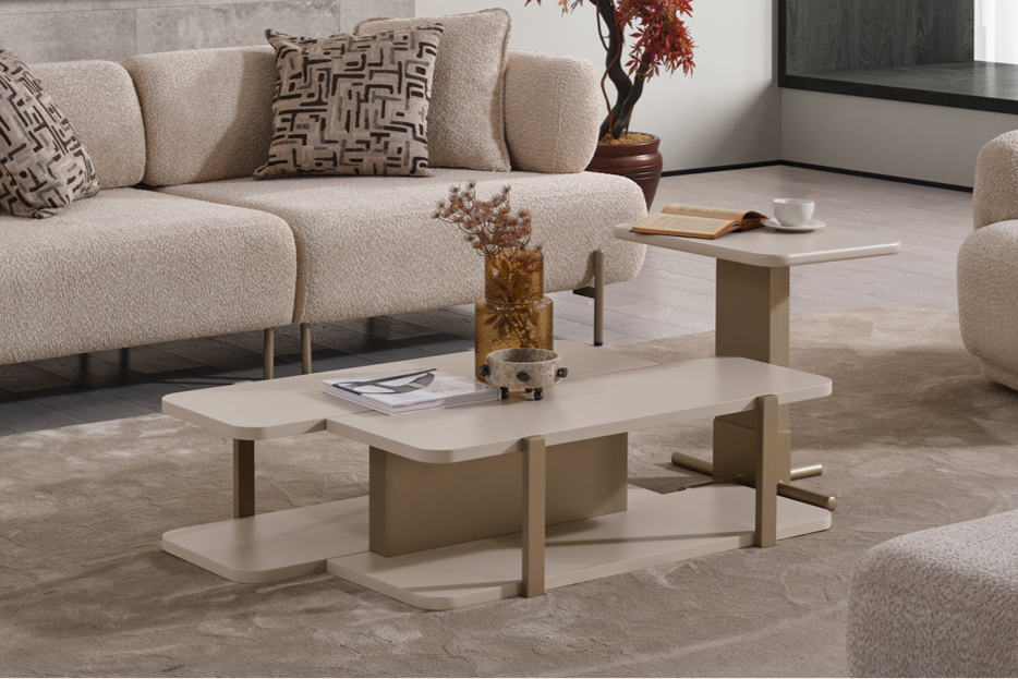O- Lizbon Coffee Table & Side Table
