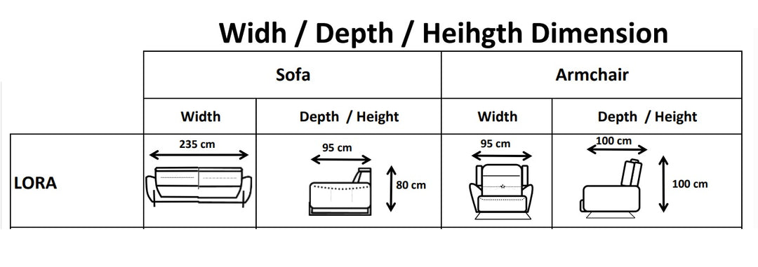 S- Lora Sofa Set