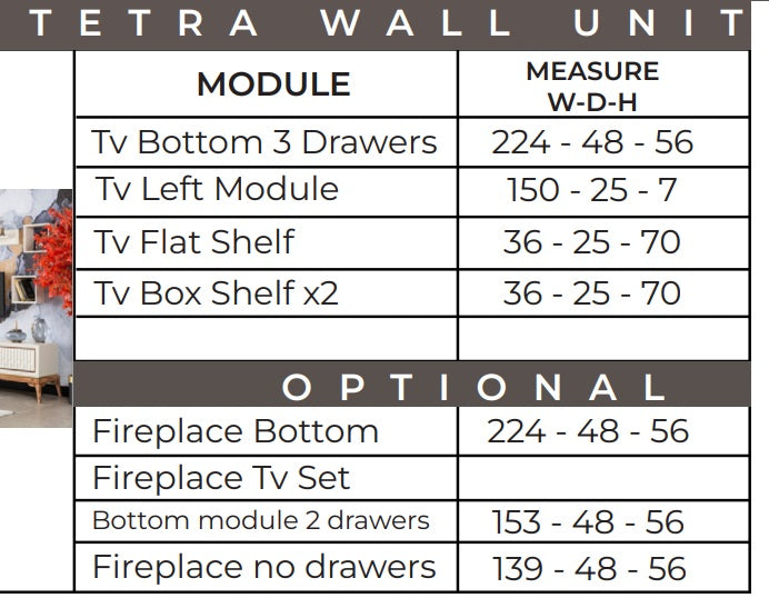 B- Tetra Wall Unit